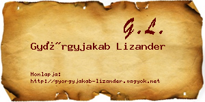 Györgyjakab Lizander névjegykártya